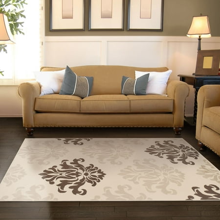 Superior Designer Casper Collection with 8mm Pile and Jute Backing, Moisture Resistant and Anti-Static Indoor Area Rug