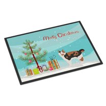 Carolines Treasures CK4600MAT 18 x 27 in. Cymric No.2 Cat Merry Christmas Indoor or Outdoor Mat