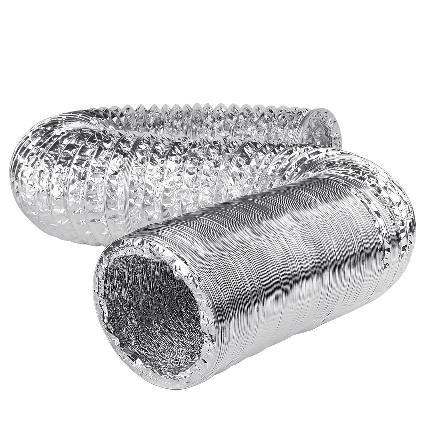 Black Flexible Ducting HVAC Ventilation Air Hose for Grow Tents 4 X 16 FT, Black Dryer Rooms,Kitchen Homend Air Duct
