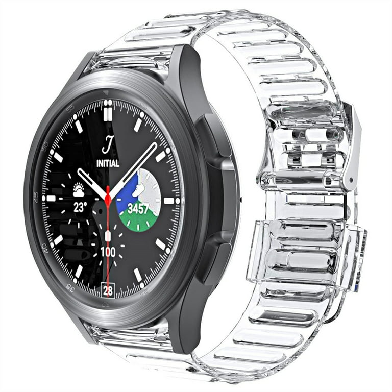 Transparent Band for Samsung Galaxy Watch 4/Classic/46mm/42mm/40mm/44mm TPU  Rugged Case+bracelet correa Galaxy Watch 4 strap
