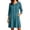 Blue, variant on SETOOFF Women Round Neck 3/4 Sleeve Embroidered Shift Dress Loose A Line Short Dress with Side Pockets Casual Summer Beach Travel Weekend Shopping Outdoor Vacation Daily Outfits