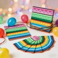 thumbnail image 6 of Circus Carnival Party Decoration Disposable Paper Napkin, Mexican Striped Paper Napkin, for Tacos, Snacks, Desserts, Cinco de Mayo Party Supplies, and Birthday Table Decoration, Yellow Green Red, 6 of 6