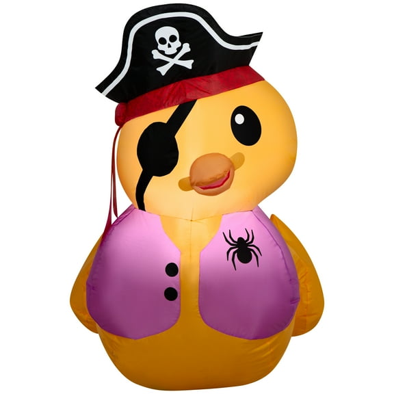 Pirate Ducky Airblown Yard Inflatable, Multicolor, 3', Halloween by Way To Celebrate