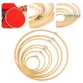 thumbnail image 4 of BUYISI 1Pc Embroidery Hoops Tool 8-26Cm Embroidery Wooden Frame Circle Embroidery Shed Hoop Ring For Diy Cross Stitch Needle Craft Tool 13Cm, 4 of 5