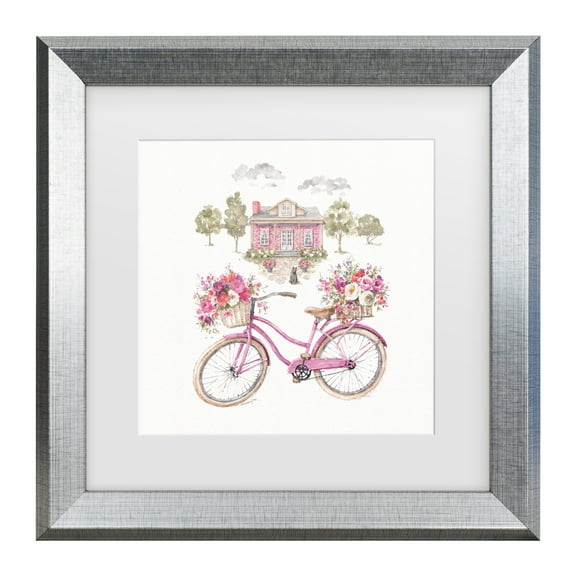 Lisa Audit 'Obviously Pink 16' Matted Framed Art