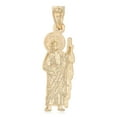 thumbnail image 2 of Ioka-14K Two Tone Gold Jesus Religious Charm Pendant For Necklace or Chain, 2 of 6