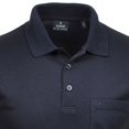 thumbnail image 3 of RAGMAN Polo Hombre - Top, Polo de Punto Suave, Mezcla de Algodón, Bolsillo en el Pecho, Tapeta de Botones, Corto, Color sólido Azul oscuro 8XL (XXXXXXXX-Large), 3 of 3