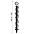 thumbnail image 3 of Snowflake Metal Outdoor Garden with Temperature Measurement Elegant Frosted Design, 3 of 6