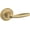 Vintage Brass, variant on Baldwin 5106056PRIV 5106 Privacy Door Lever Set - Nickel