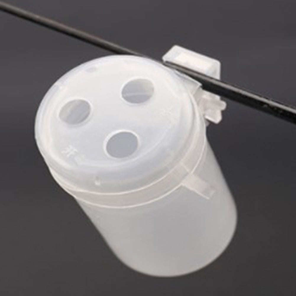 Pot à Appâts Pour Canne à Pêche à La Carpe - Clip Inclus, Blanc Transparent, 3 Tailles (S, M, L)