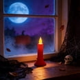 thumbnail image 6 of Halloween Decorations Savings, Tarmeek Halloween LED Candle Decoration Flameless Flickering Effect Plastic 16x6cm Table Centerpiece for Thanksgiving Christmas Party Decor, 6 of 7