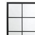 thumbnail image 2 of Benjara Mirror with Sleek Grid Design Metal Frame, Black, 2 of 5
