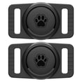 thumbnail image 1 of Soporte para collares de perro GOCII para Airtag, impermeable, paquete de 2, negro, 1 of 8