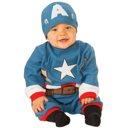 Marvel Classic Captain America Newborn Boys Jumpsuit Halloween