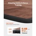thumbnail image 3 of Dryland Tiles for Gym Floor Mat, 12.4" x 12.4" Interlocking Dance Training Mats, 25 PCS PP+PVC Puzzle Tiles, Non-Slip Waterproof Surface, Impact-Resistant Flooring for Ballet, Tap, Brown, 3 of 11