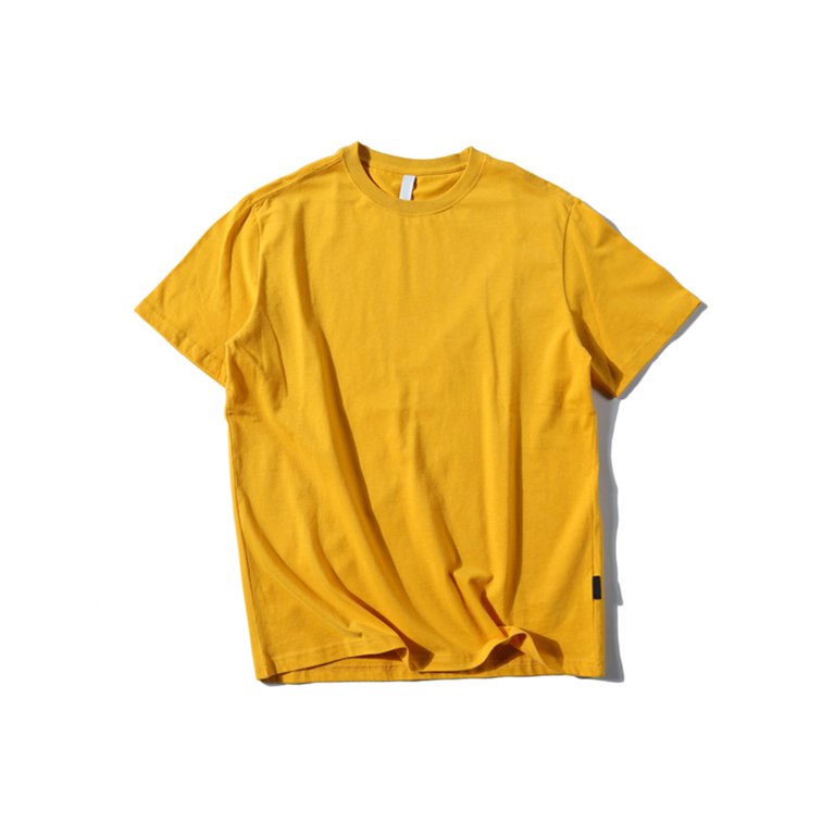 HoWD Summer Men Casual Short Half Sleeve O Neck Solid Color Soft Loose  T-shirt Top