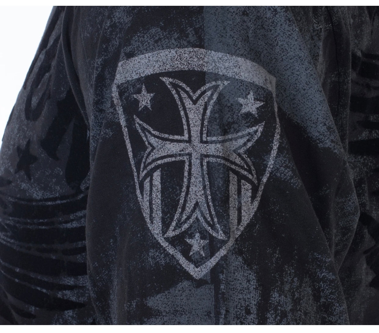 Archaic By Affliction Men's XL Long Sleeve Hoodie Black Tide - Foto 10