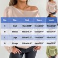 thumbnail image 3 of HongQid Women's Sexy One Off The Shoulder Tops Blouse Asymmetrical Neck Clothes Long Sleeve Shirt Dressy Going Out Tops, 3 of 8