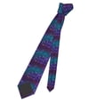 thumbnail image 5 of Naloa Purple and Green Glitter Print Solid Color Tie Formal Necktie for Men，Suitable for business, daily life, work, 5 of 5