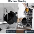 thumbnail image 6 of Kitchen Elite® Air Fryer Compact, 7-in-1 Digital Small Airfryer, 90%+ Less Oil, Nonstick & Dishwasher Safe Basket, Easy for Crispy Meals & Snacks, with Tray, Space Saving, Light Sound, Gray, 6 of 14