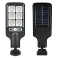 thumbnail image 2 of COFEST Solar Outdoor Lights， Motion Sensor Solar Powered Lights IP65， 3 Modes， with Remote Control， Wall Security Lights for Fence Yard Garden Patio Front Black, 2 of 7