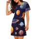 thumbnail image 2 of Disketp Space Planet para Camisón Corto de Manga Corta para Mujeres, Camisón Cómodo con Escote Redondo, Bonito y Confortable, 2 of 6