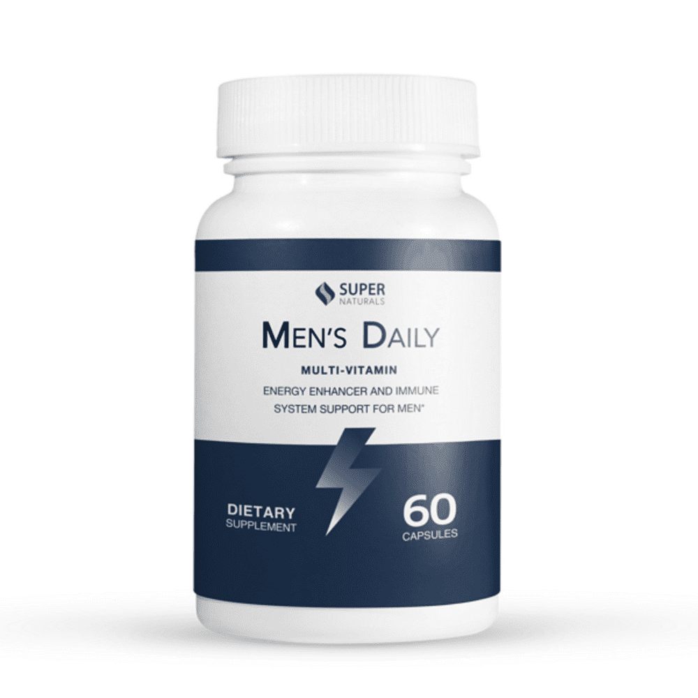Super Naturals Men's Daily MultiVitamin Energy Enhancer and Immune