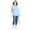 French Blue Tossed Seashells, variant on Women's Plus Size Petite The New Utility Shirt