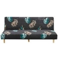 thumbnail image 1 of YOPTOP New Armless Futon Cover Stretch Folding Sofa Bed Slipcover Polyester Elastic Fabric All-Inclusive Cover Furniture Protector,02gray, 1 of 9