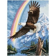 'The Promise' Bald Eagle Counted Cross-Stitch Kit, 12" x 16"