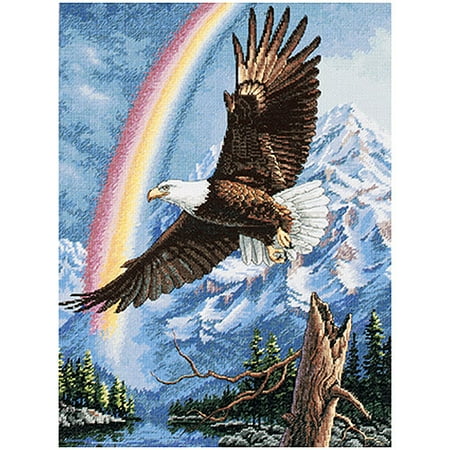 'The Promise' Bald Eagle Counted Cross-Stitch Kit, 12" x 16"