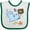 White and Green, variant on Inktastic Teacher Shark with School of Fish Boys or Girls Baby Bib