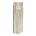 thumbnail image 5 of Sngxgn Skirts Basic Versatile Ribbed Seamless Stretchy Casual High Waist Midi Skirt(Beige,M), 5 of 5