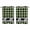 Green, variant on Sage Green Black Kitchen Curtains Small Short 39 Inch Length, Farmhouse Vintage Bear Buffalo Plaid Grommet Top Bedroom Living Room Curtains, Light Filtering Cafe Curtain Drapes 2 Panels Set 55''x39''