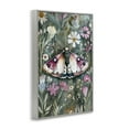 thumbnail image 3 of Stupell Industries Beautiful Moth over Florals Floral Painting Gray Framed Art Print Wall Art, 12 x 18, 3 of 8