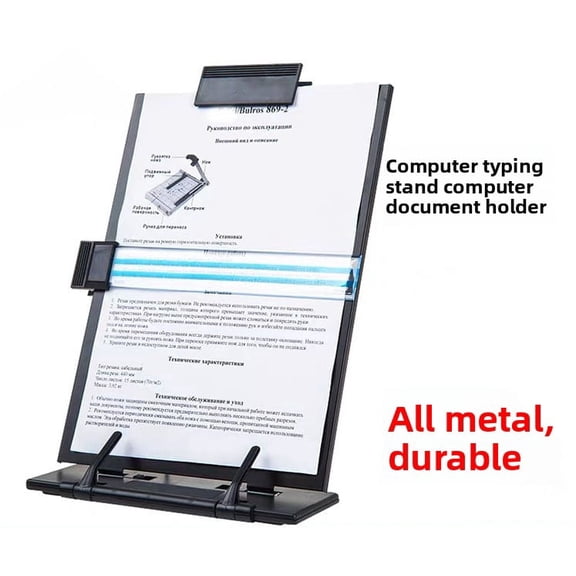 ZZR New 785 Document Stand Bank Computer Bookshelf Typing Stand Student Reading Stand Adjustable Office Supplies