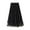 Black, variant on Women's Long Tulle Tutu Skirt 3D Flower Embroidery Solid Color High Waist Mesh Midi Swing Skirt Black,