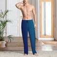 thumbnail image 2 of Rocae teal blue for Mens Pajama Pants Pj Pants Mens Lounge Pants-Medium, 2 of 6
