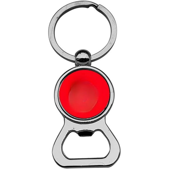Gifts Infinity High-Quality Key Chains/ Key Ring. (Round Bottle Opener Red)