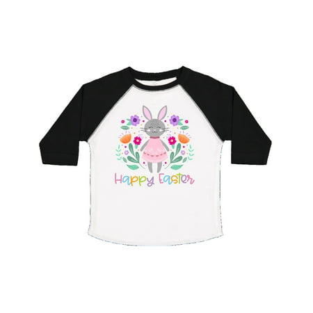 

Inktastic Happy Easter Scandinavian Bunny with Flowers Gift Toddler Boy or Toddler Girl T-Shirt