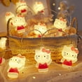 thumbnail image 3 of Cadena de luces LED de Hello Kitty con forma de corazón para niña, luz ambiental para habitación, cortina decorativa, linda luz de noche con forma de garra de gato, 3 of 5