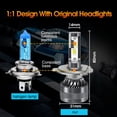thumbnail image 2 of Furvclv K10 LED Headlight Bulbs 12000LM 300% Brighter 6500K 120W Replacement Headlamp Bulbs with Fan Plug-And-Play Pack Of 2, 2 of 9