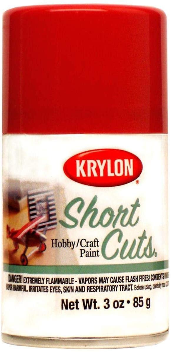Krylon KSCS033 Short Cuts Aerosol Spray Paint, 3Ounce, Red Pepper