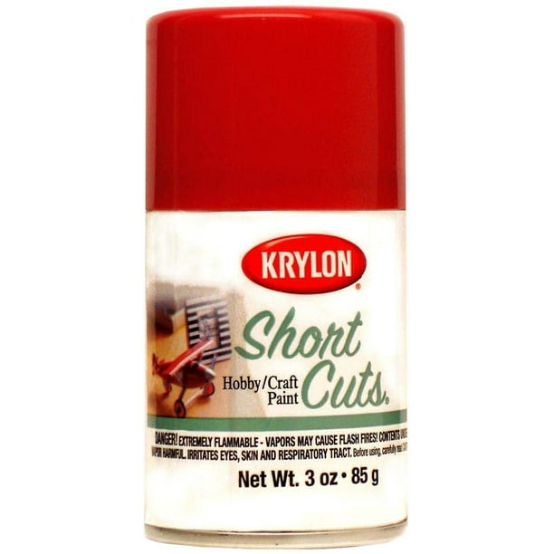 Krylon KSCS033 Short Cuts Aerosol Spray Paint, 3Ounce, Red Pepper
