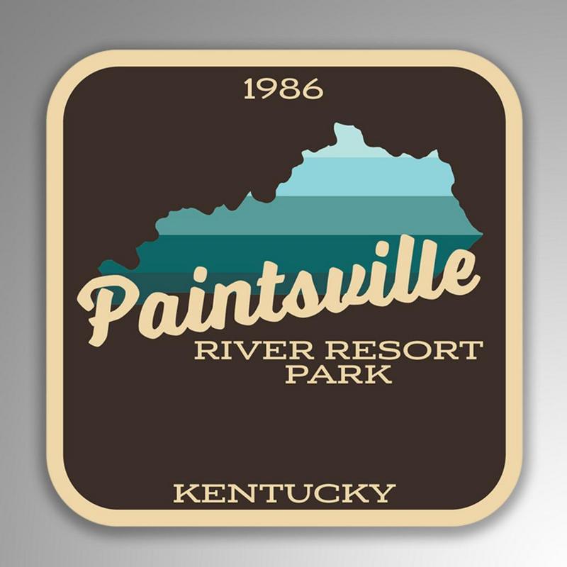 Paintsville River Resort Park Decal Sticker 4Inches By 4Inches Vinyl Sticker UV