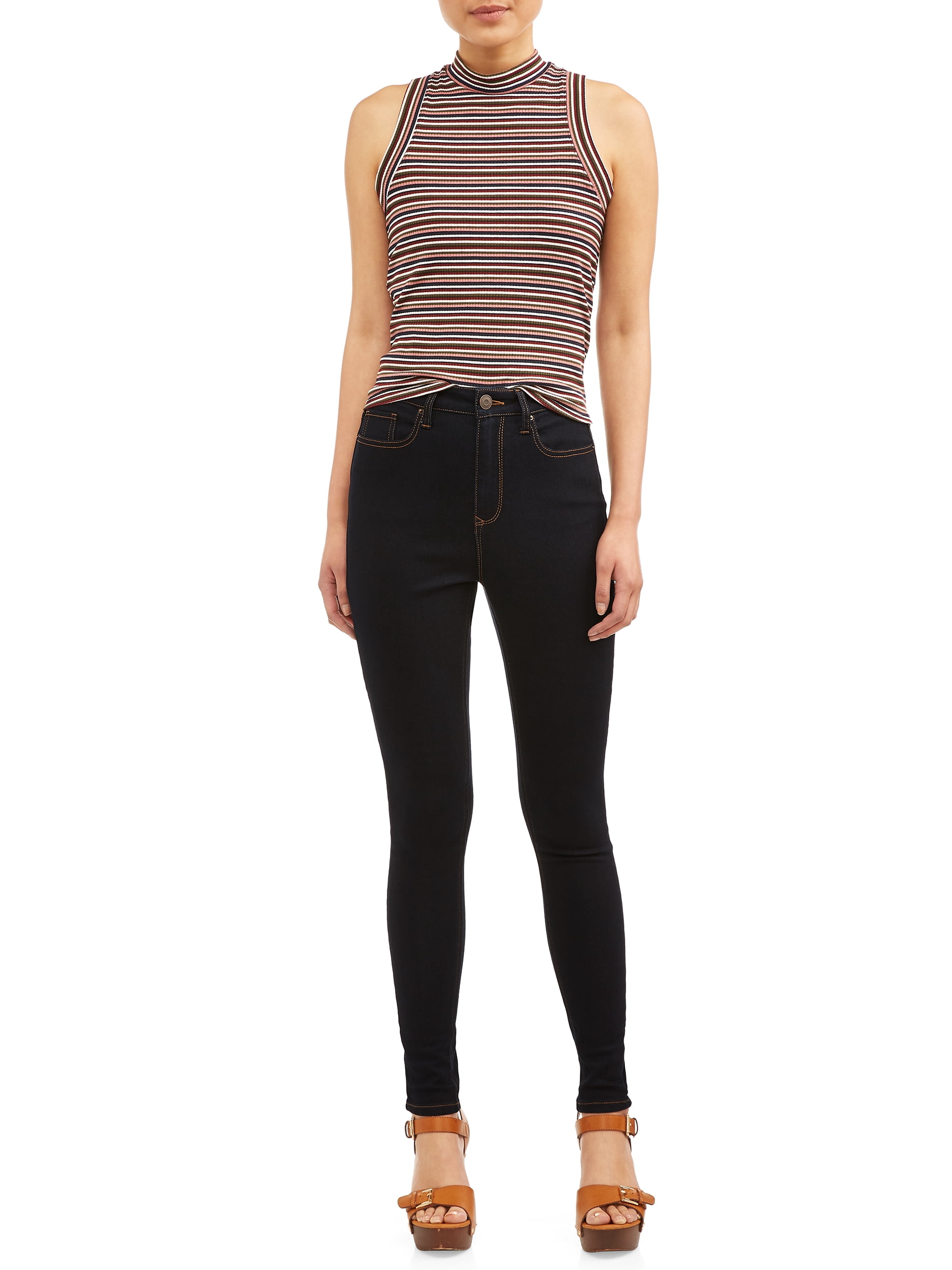 No Boundaries Juniors High Rise Skinny Jeans, Sizes 1-21