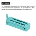 thumbnail image 4 of Uxcell Universal IC Test ZIF Socket 28 Pin 2.54mm Pitch Narrow for Microcontroller, Chip, Breadboard, 2 Pack, 4 of 6