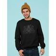 thumbnail image 2 of Ancient Babylon Alien Sweatshirt Men -Image by Shutterstock, Male 3X-Large, 2 of 4