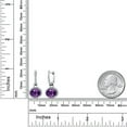 thumbnail image 6 of Gem Stone King 925 Sterling Silver Oval 9X7MM Gemstone Birthstone Drop Dangle Leverback Earrings for Women, 6 of 6