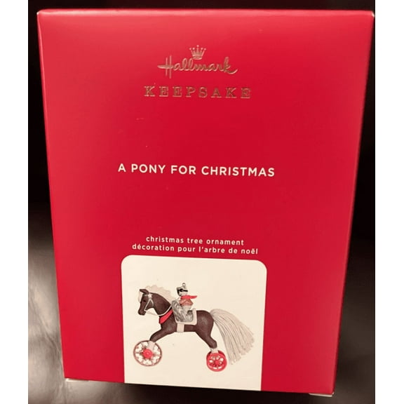 Hallmark 2020 a Pony for Christmas Ornament with Light New with Box